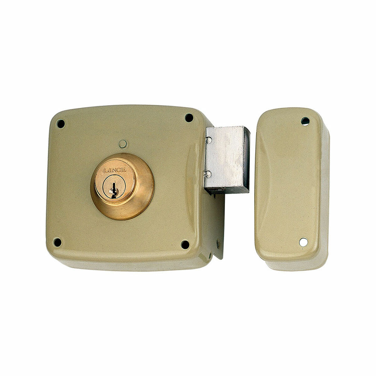 Bultlås Lince 5124a-95124ahe12d Stål Höger 120 mm Att lägga ovanpå