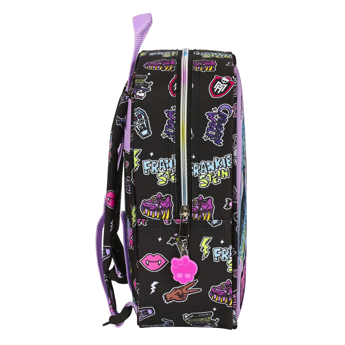 Skolryggsäck Monster High Creep Svart 22 x 27 x 10 cm - 5