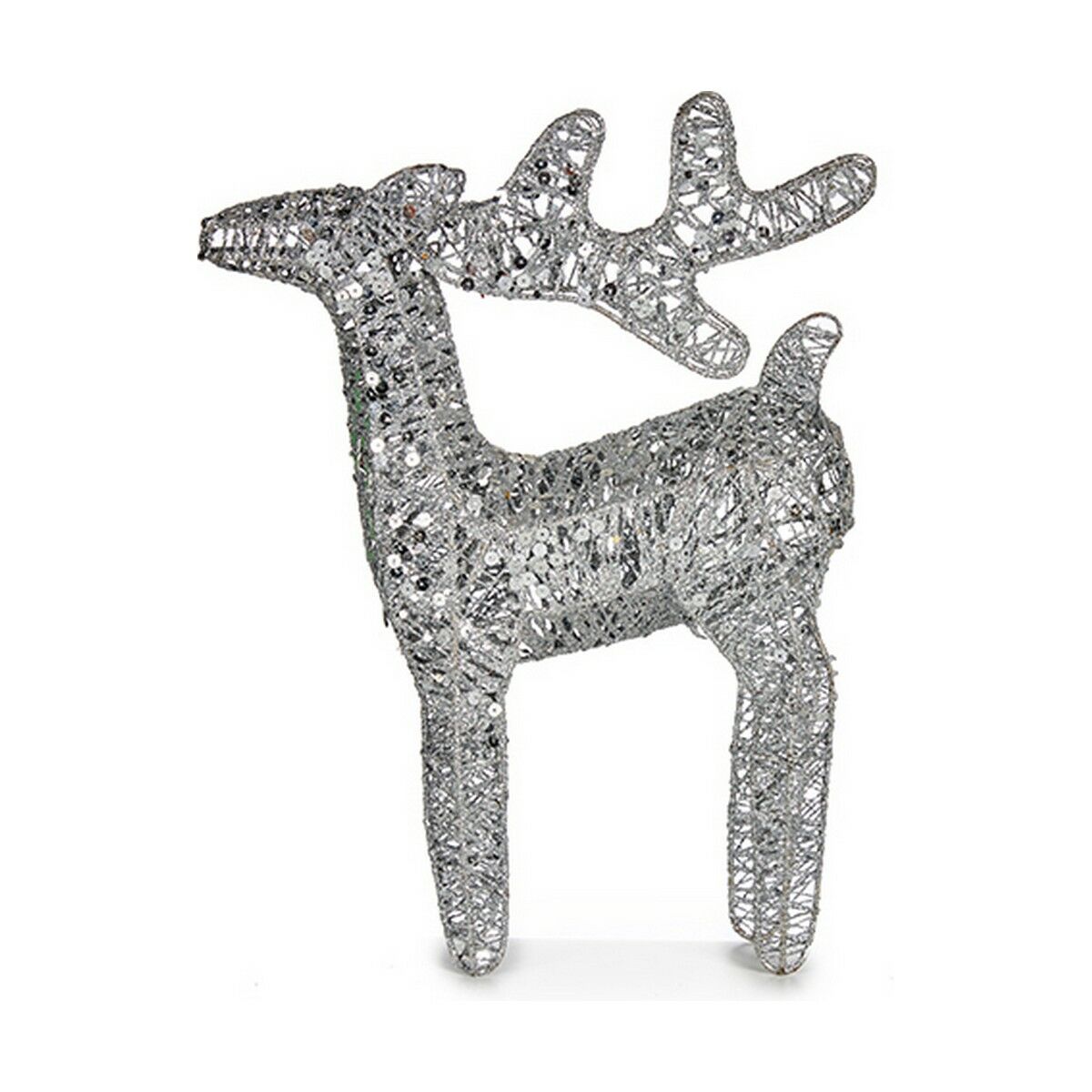 Julrenar Silvrig Metall 30 x 43,5 x 10 cm