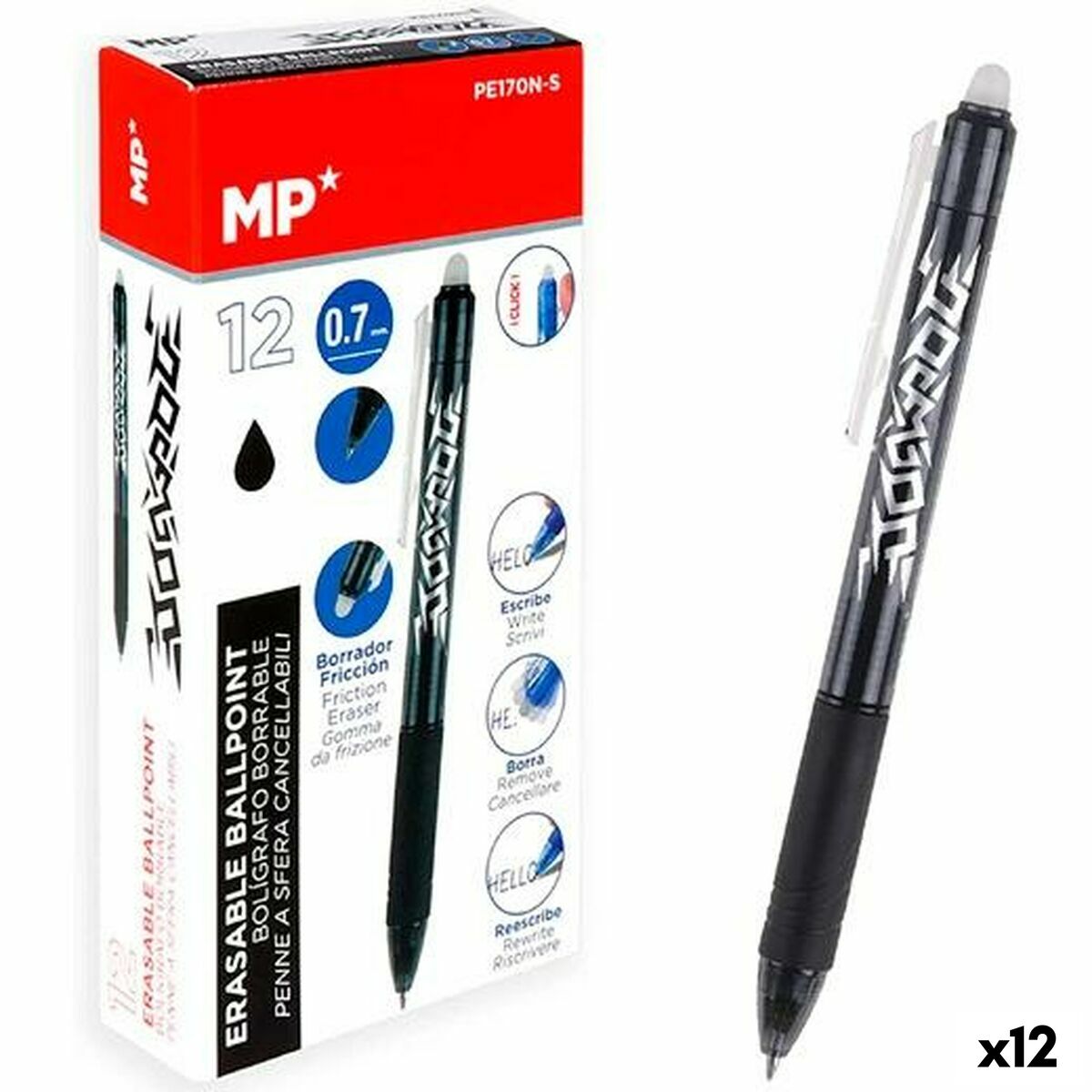 Penna MP Suddbart bläck 0,7 mm (12 antal) - 3