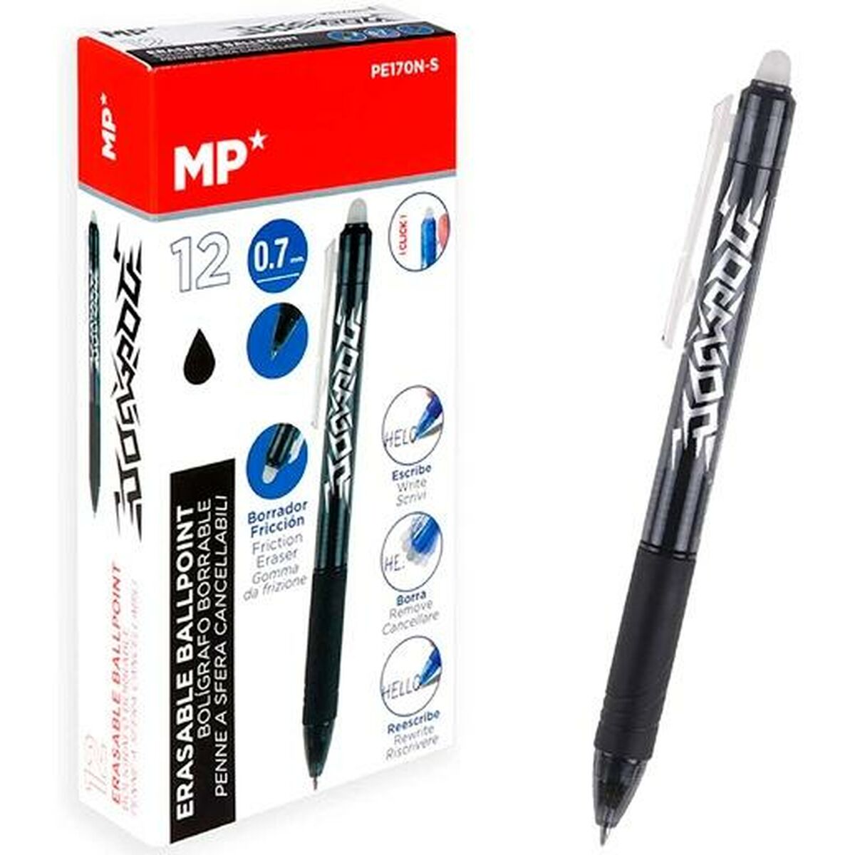 Penna MP Suddbart bläck 0,7 mm (12 antal) - 4