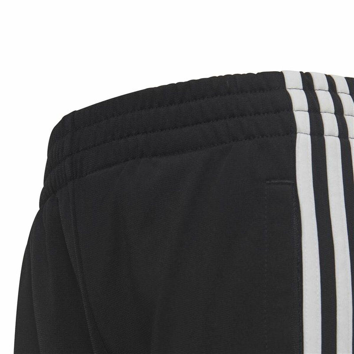 Träningsoverall, Barn Adidas Essentials Shiny 3 Stripes Svart - 3