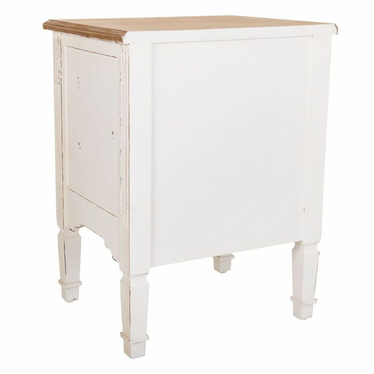 Nattduksbord Alexandra House Living Vit 38 x 62 x 48 cm - 6