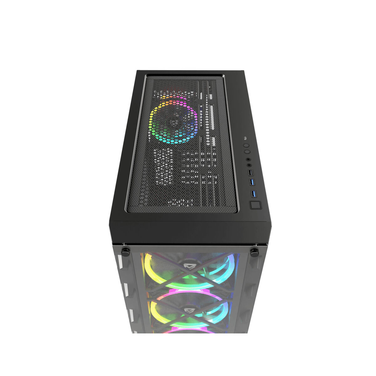 ATX Semitorn Nfortec NF-CS-DRACOX-B Svart - 2