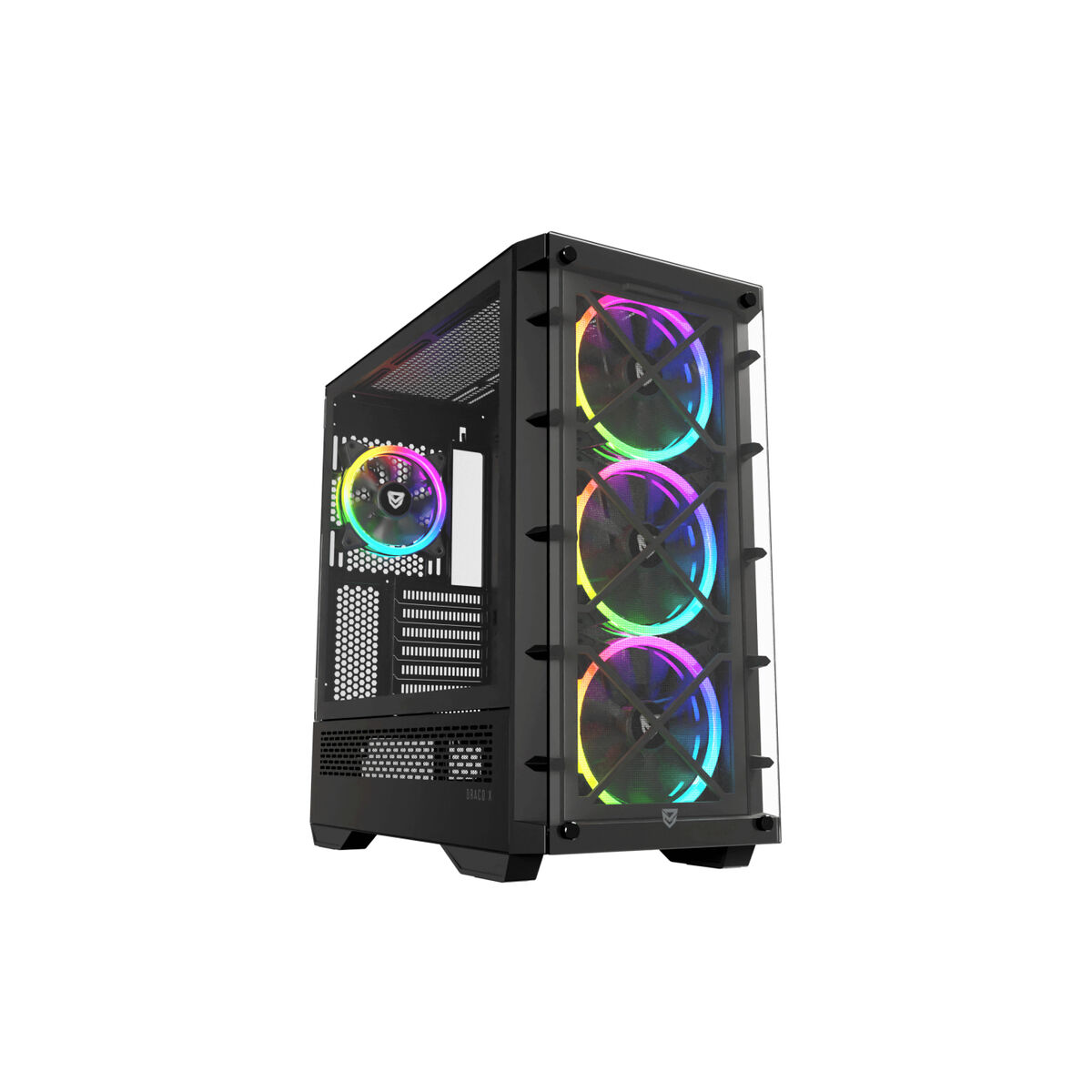 ATX Semitorn Nfortec NF-CS-DRACOX-B Svart - 5