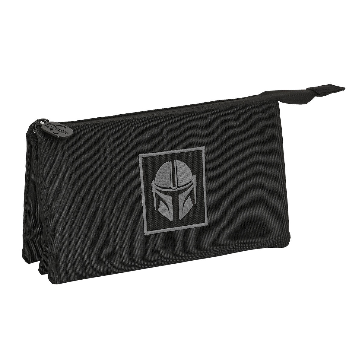 Tredubbel Carry-all The Mandalorian Svart (22 x 12 x 3 cm)