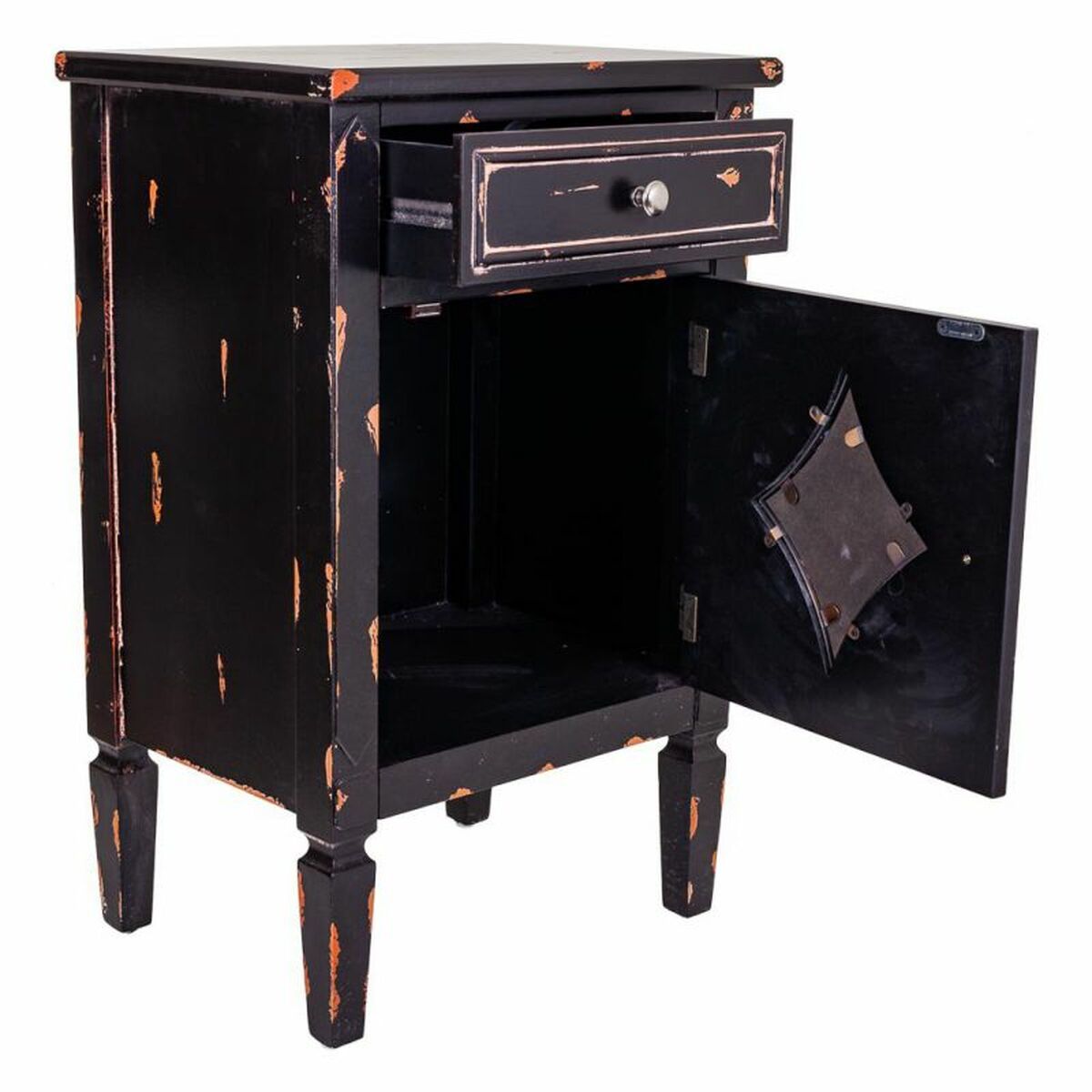 Nattduksbord Alexandra House Living Svart 36 x 76 x 48 cm - 4