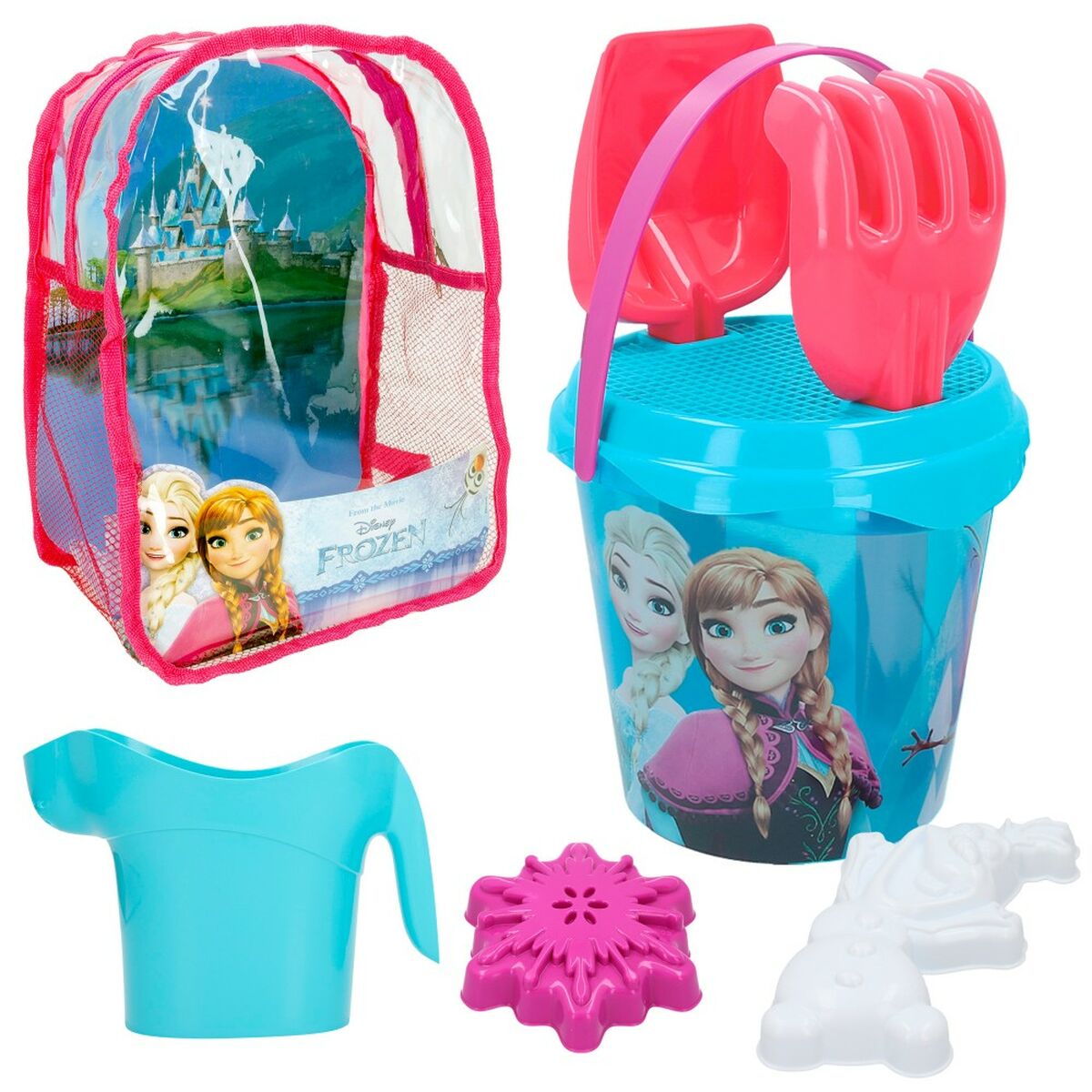 Strandleksaker set Frozen 18 x 16 x 18 cm (12 antal) - 9