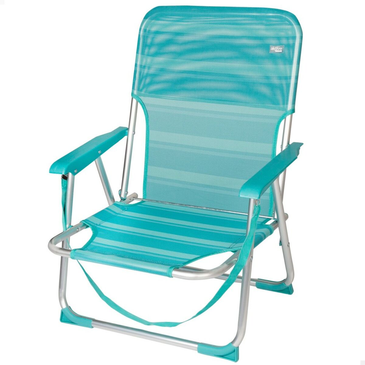 Strandstol Aktive Turkos 44 x 72 x 35 cm Aluminium Hopfällbar (4 antal) - 2