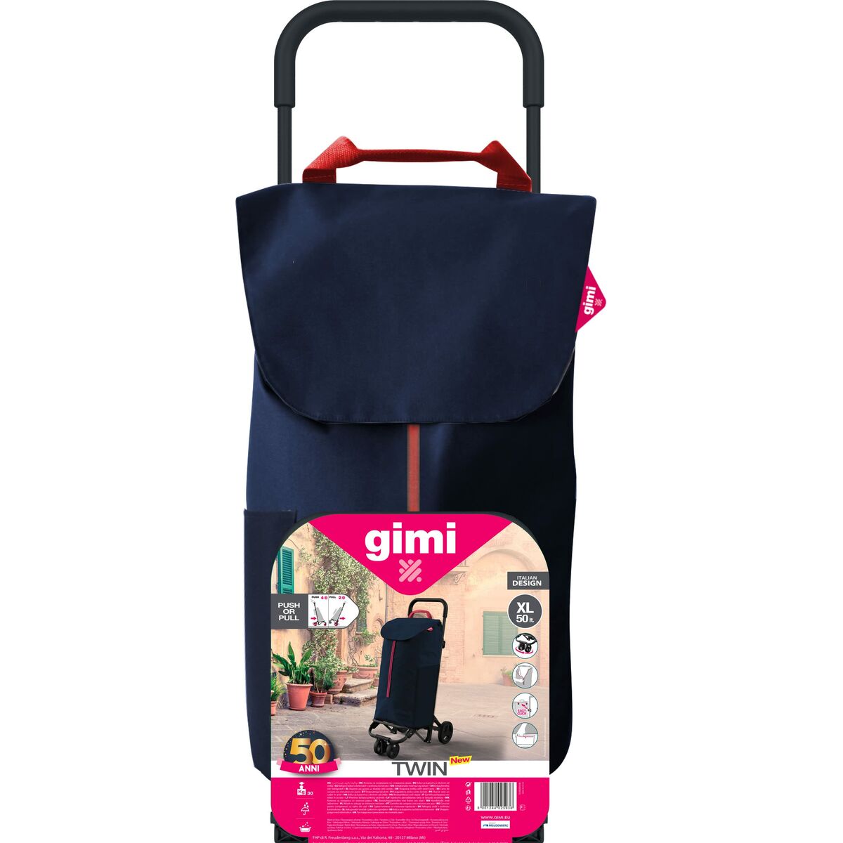 Kundvagn Gimi Blå 56 L 41 x 53 x 92 cm - 9