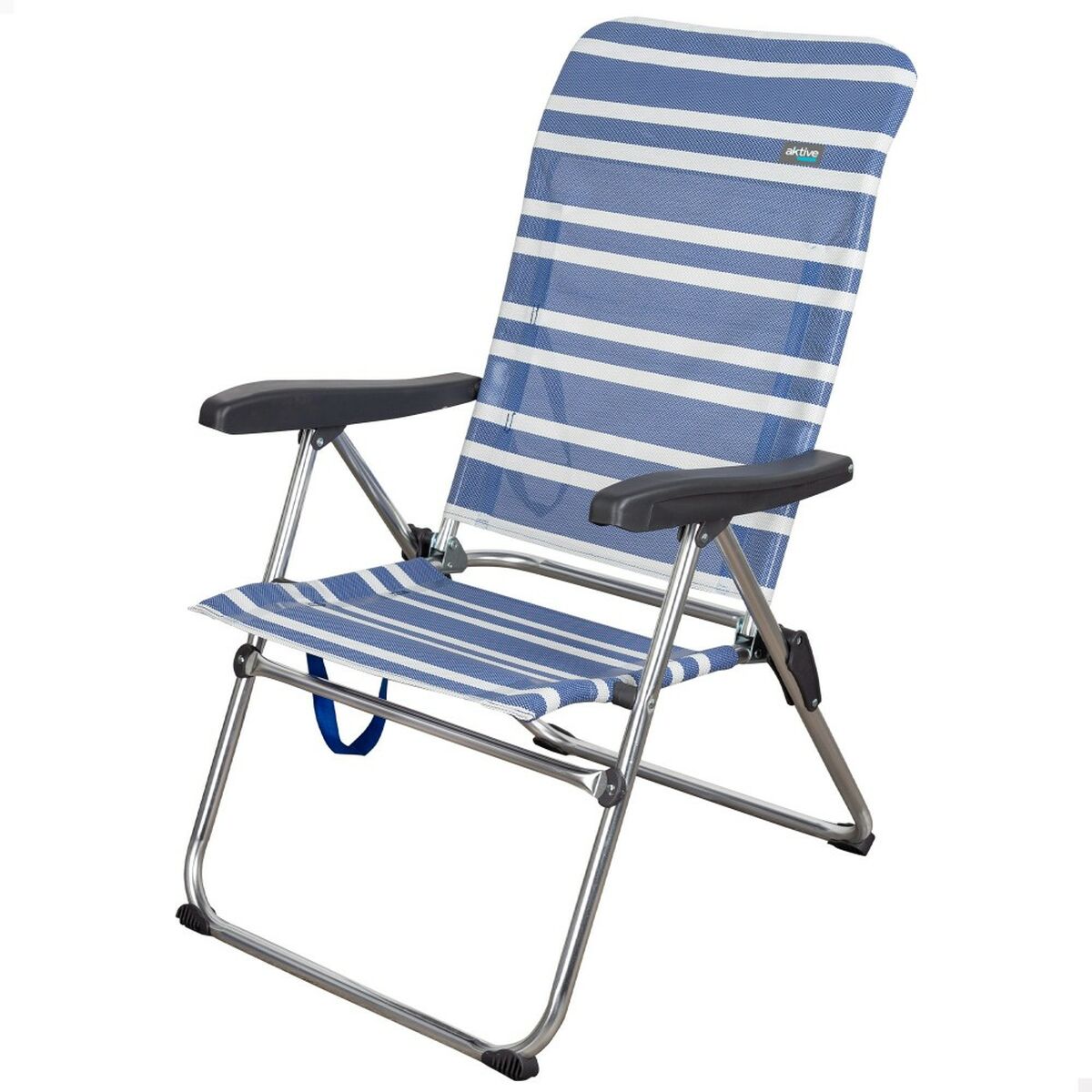 Strandstol Aktive Mykonos Blå 47 x 93 x 63 cm (4 antal) - 2