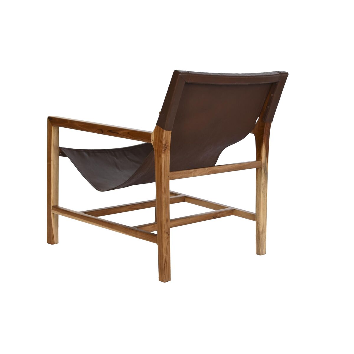 Fåtölj DKD Home Decor Naturell Mörkbrun Teak 66 x 73 x 77 cm - 6