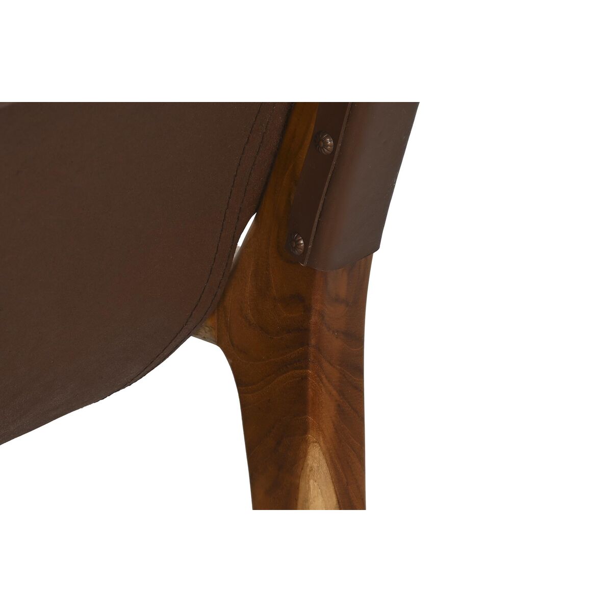 Fåtölj DKD Home Decor Naturell Mörkbrun Teak 66 x 73 x 77 cm - 7