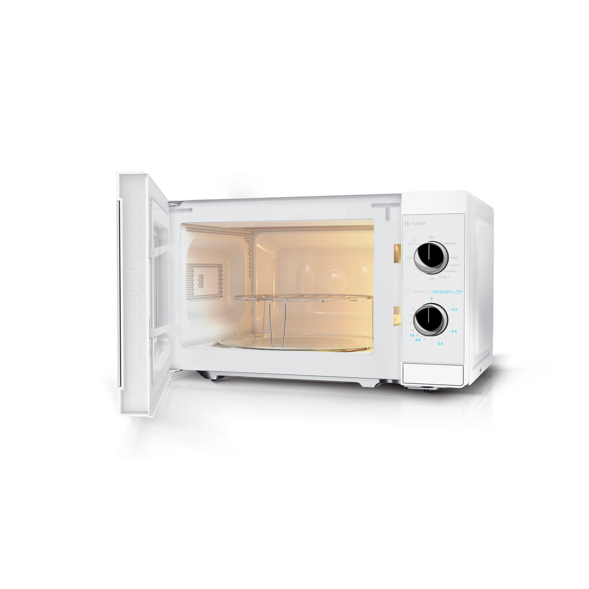 Mikrovågsugnen Sharp YCMG01EC Vit Glas 800 W 20 L - 2