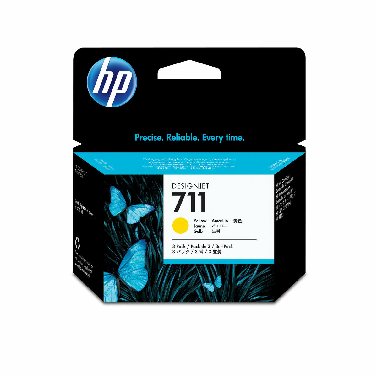 Original Bläckpatron HP HP 711 Gul - 2