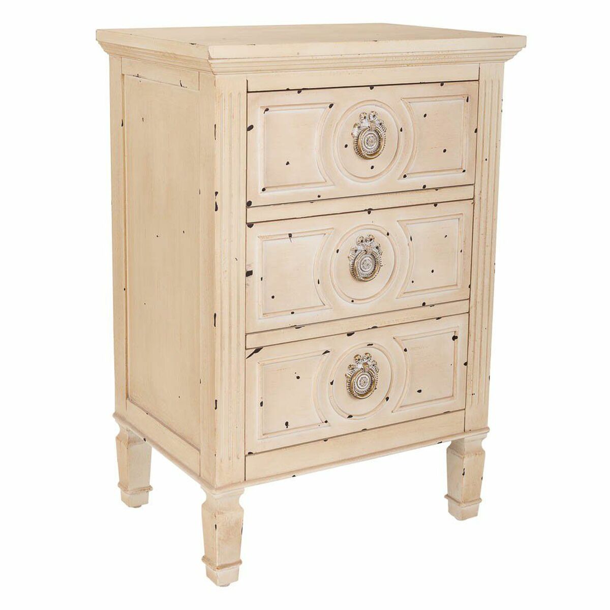 Nattduksbord Alexandra House Living Beige 32 x 67 x 46 cm