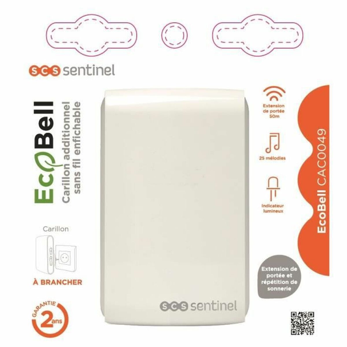 Elektrisk dörrklocka SCS SENTINEL CAC0049 - 3