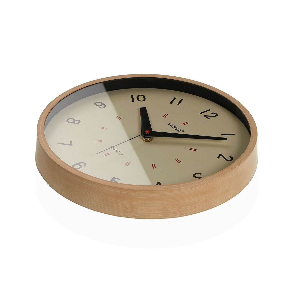Väggklocka Versa Beige Plast 4 x 30 x 30 cm - 2
