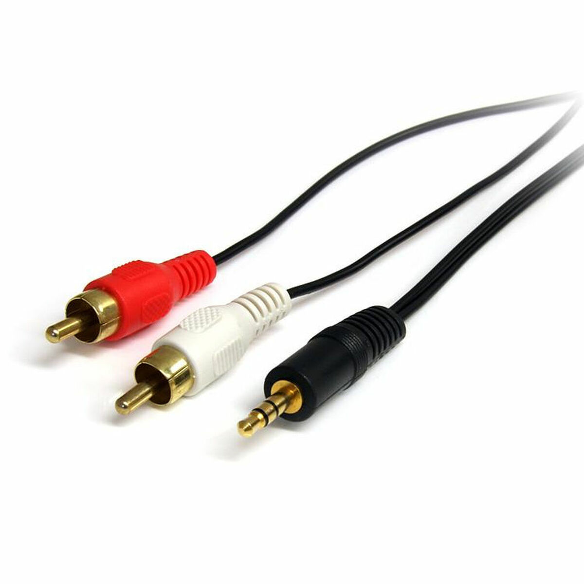 Ljudkabel Jack (3,5 mm) till 2 RCA Startech MU3MMRCA Svart - 8