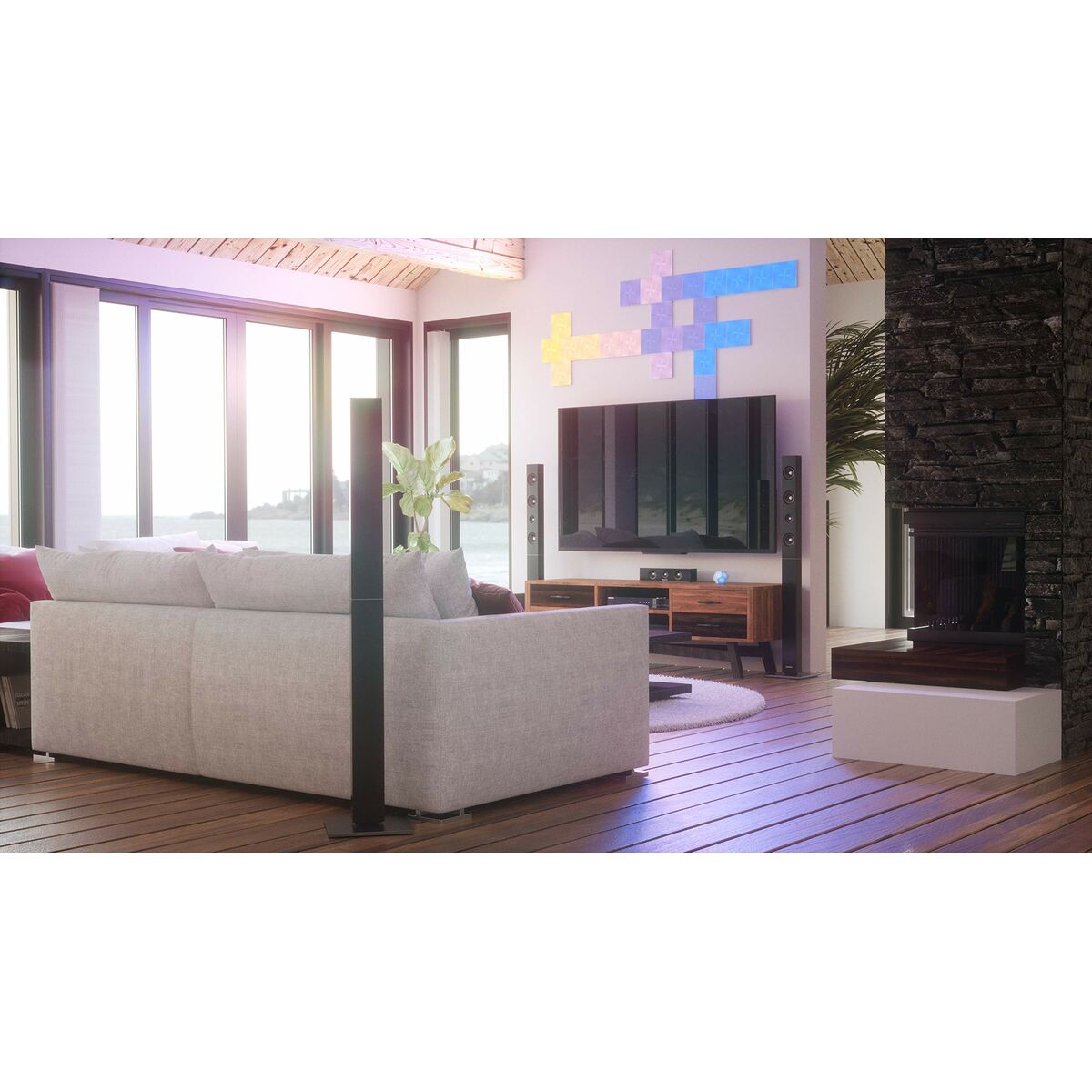 Vägglampa Nanoleaf NL29-0002SW-9PK Vit - 2