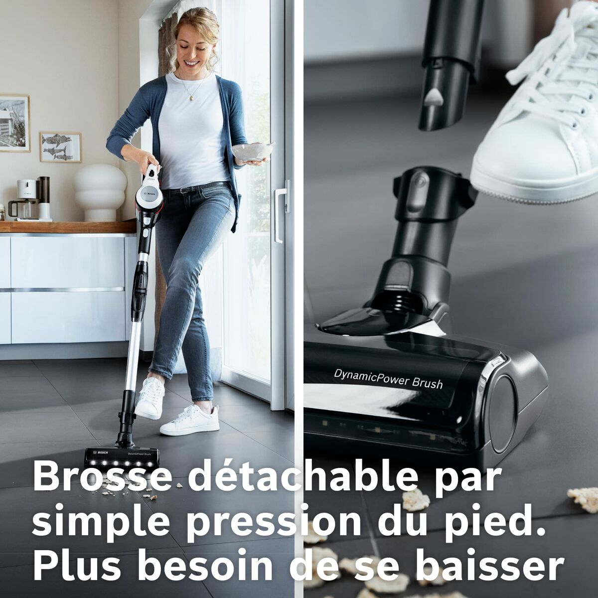 Dammsugarborste BOSCH BBS711W Vit Svart - 7