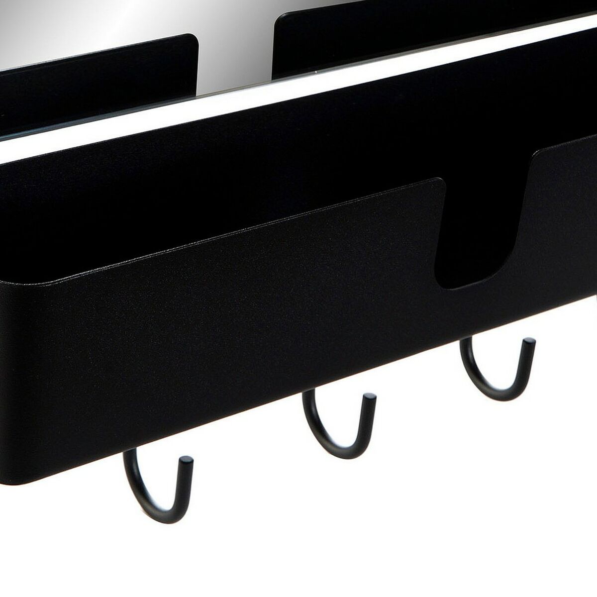 Väggmonterad rockhängare DKD Home Decor Svart Metall Loft 40 x 9 x 72 cm (1 antal) - 8