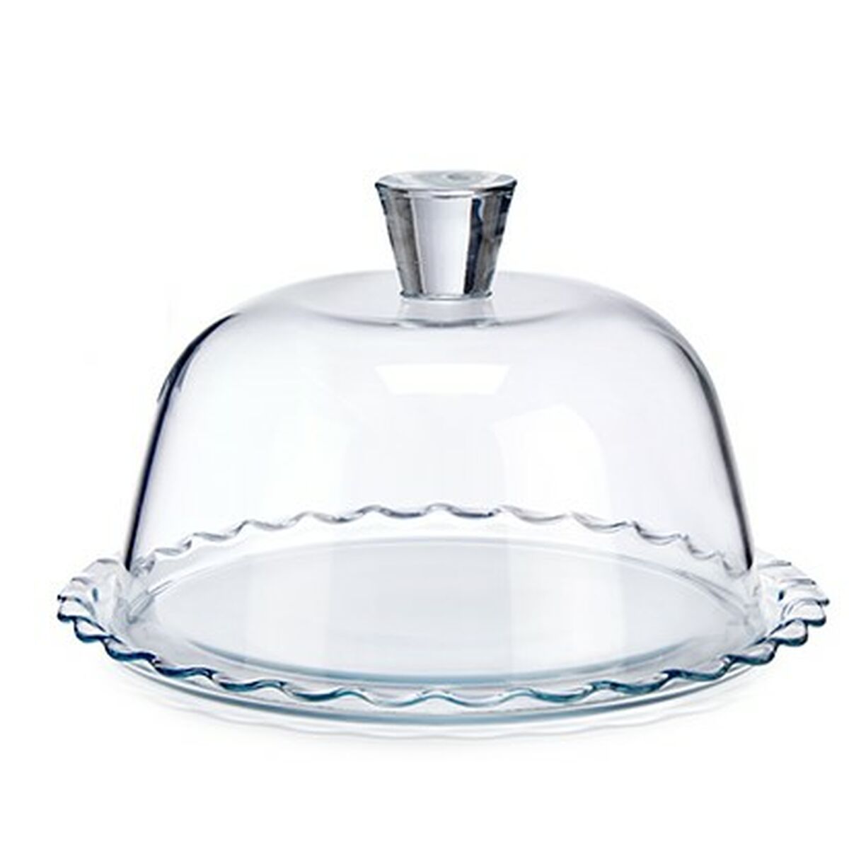Lunchlåda Pasabahce Petite Patisserie Transparent Glas 26,4 x 15,5 x 26,4 cm Vågor (2 antal) - 2