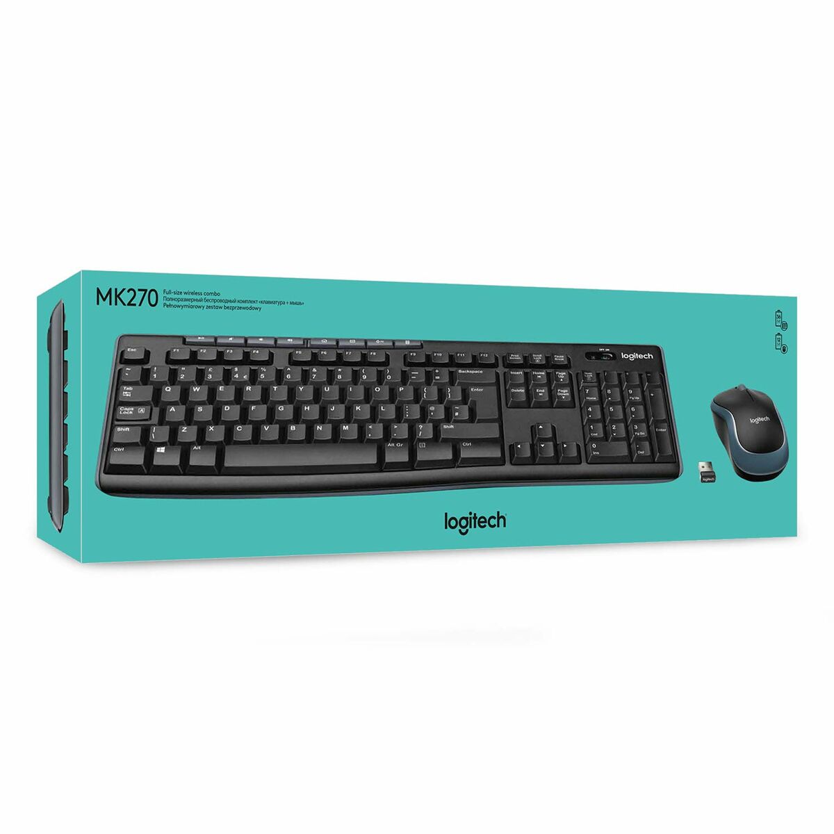Trådlöst Tangentbord Logitech K270 Svart Qwerty Spanska 2.4 GHz - 6