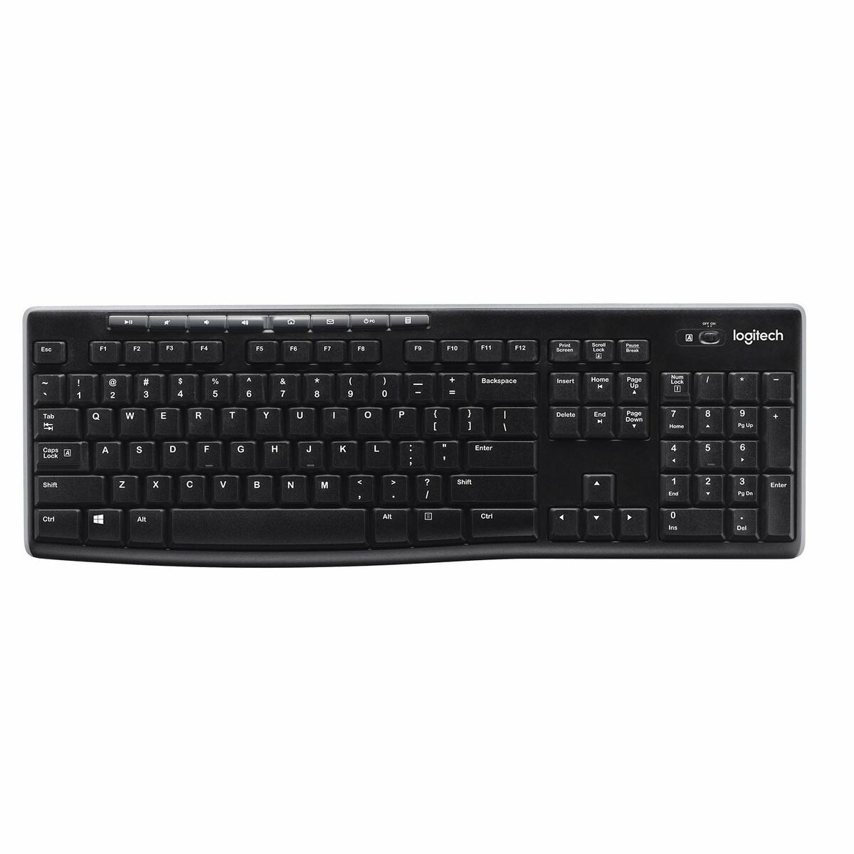Trådlöst Tangentbord Logitech K270 Svart Qwerty Spanska 2.4 GHz