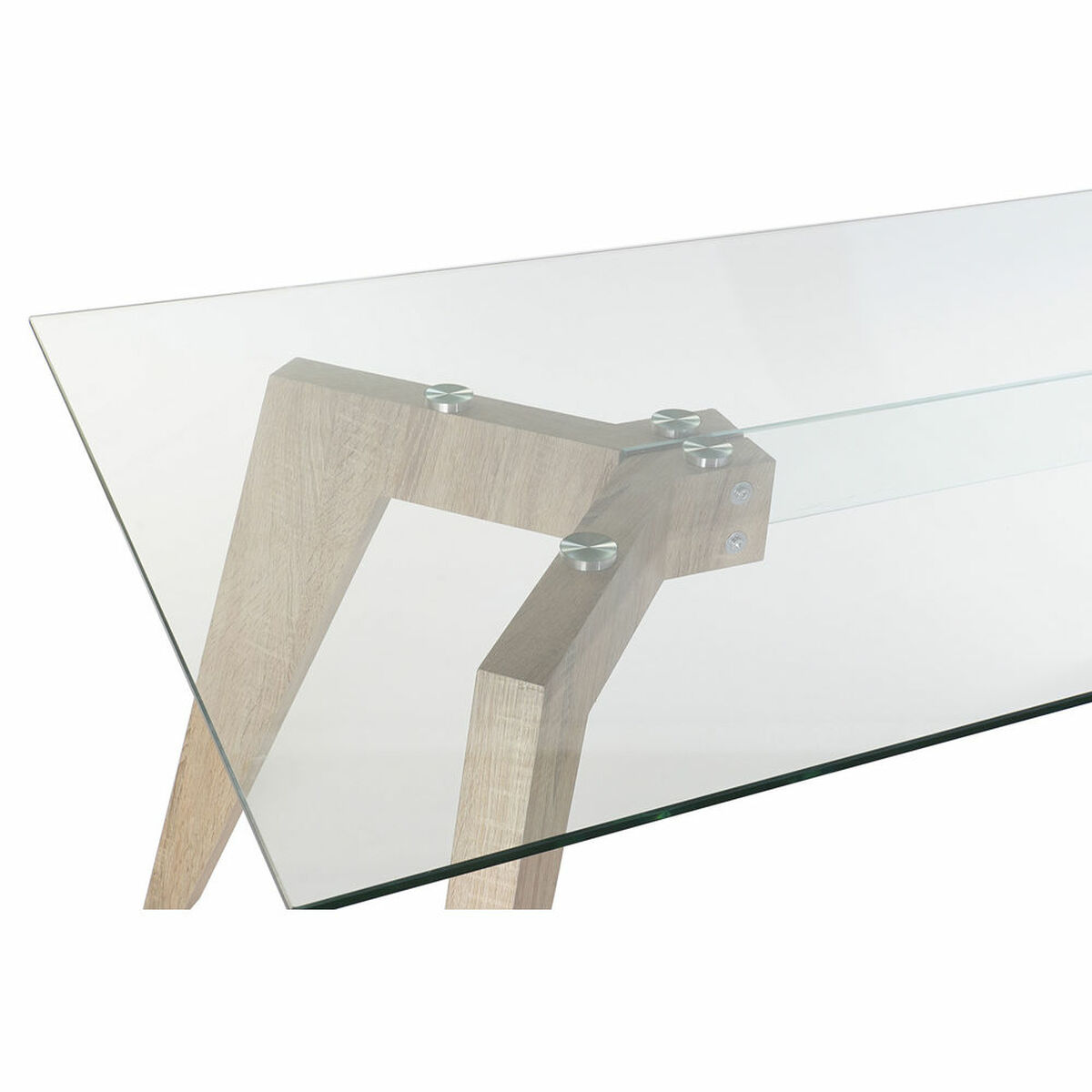 Matsalsbord DKD Home Decor Glas Trä MDF 160 x 90 x 75 cm - 2