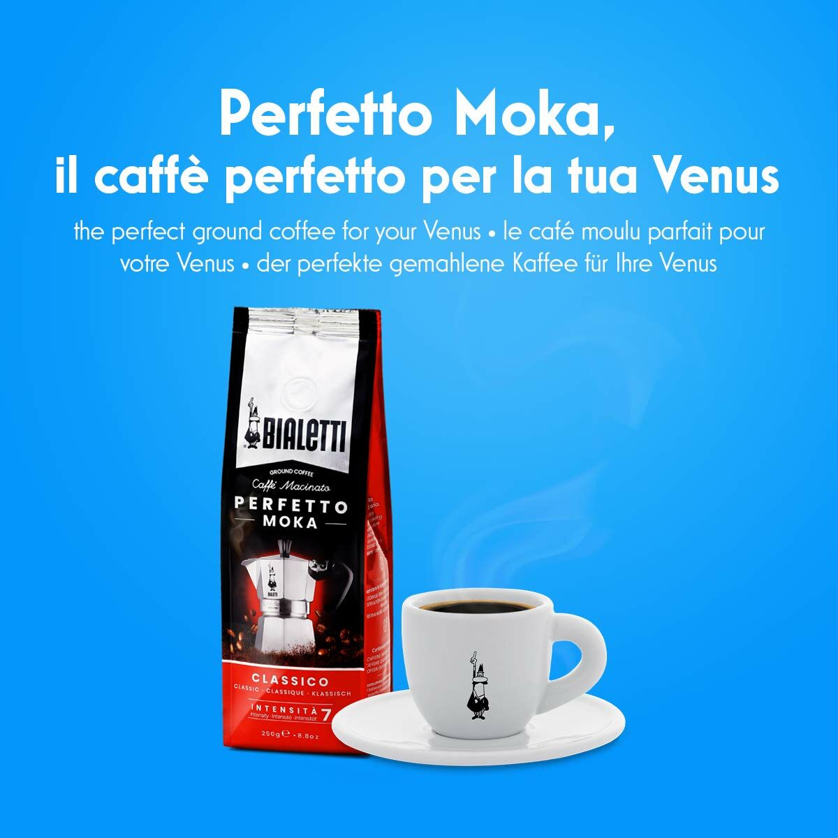 Italiensk Kaffepanna Bialetti 0007254 Silvrig Rostfritt stål 4 Csészék 200 ml - 3