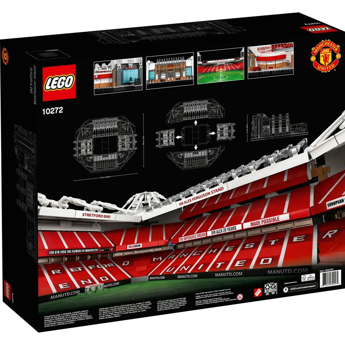 Byggsats Lego 10272 OLD TRAFFORD - MANCHESTER UNITED Svart - 2