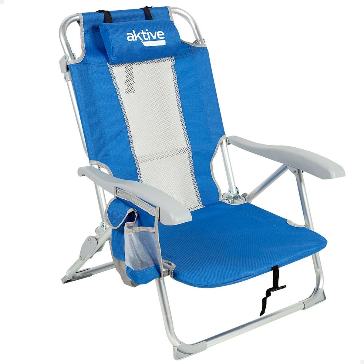 Strandstol Aktive Blå Vit 49 x 78 x 56 cm (2 antal) - 2