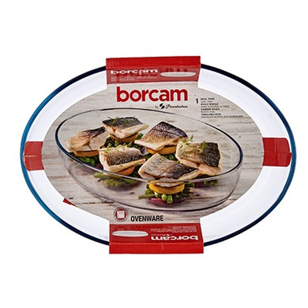 Servingsfat Pasabahce Borcam Oval 3,3 L 25 x 6,5 x 35,2 cm (6 antal) - 5