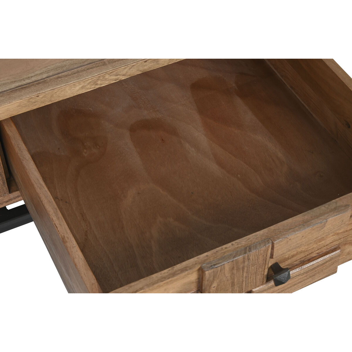 Soffbord Home ESPRIT Naturell Metall Akaciaträ 115 x 70 x 40 cm - 3