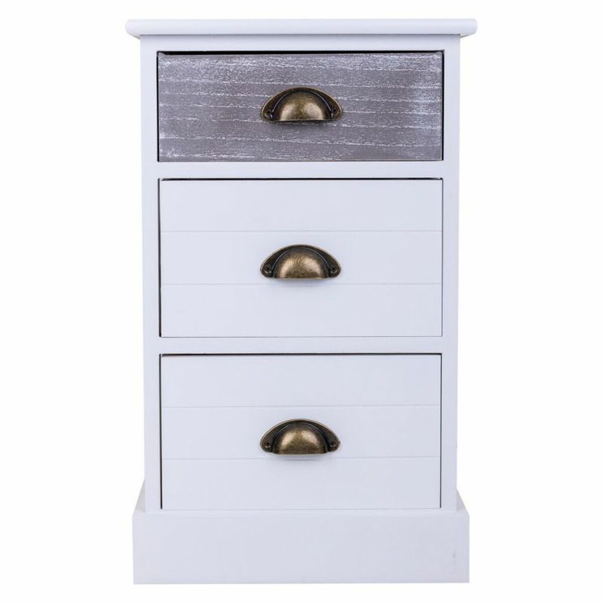 Nattduksbord Alexandra House Living Vit 25 x 57 x 35 cm - 3
