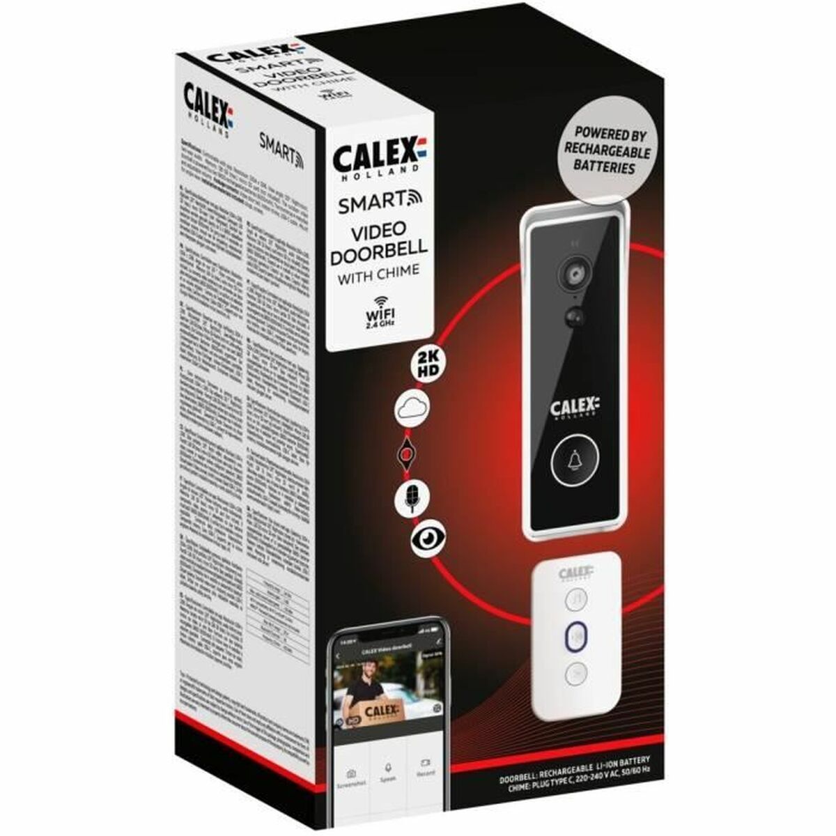 Smart interntelefon med video Calex SMART BATTERY - 4