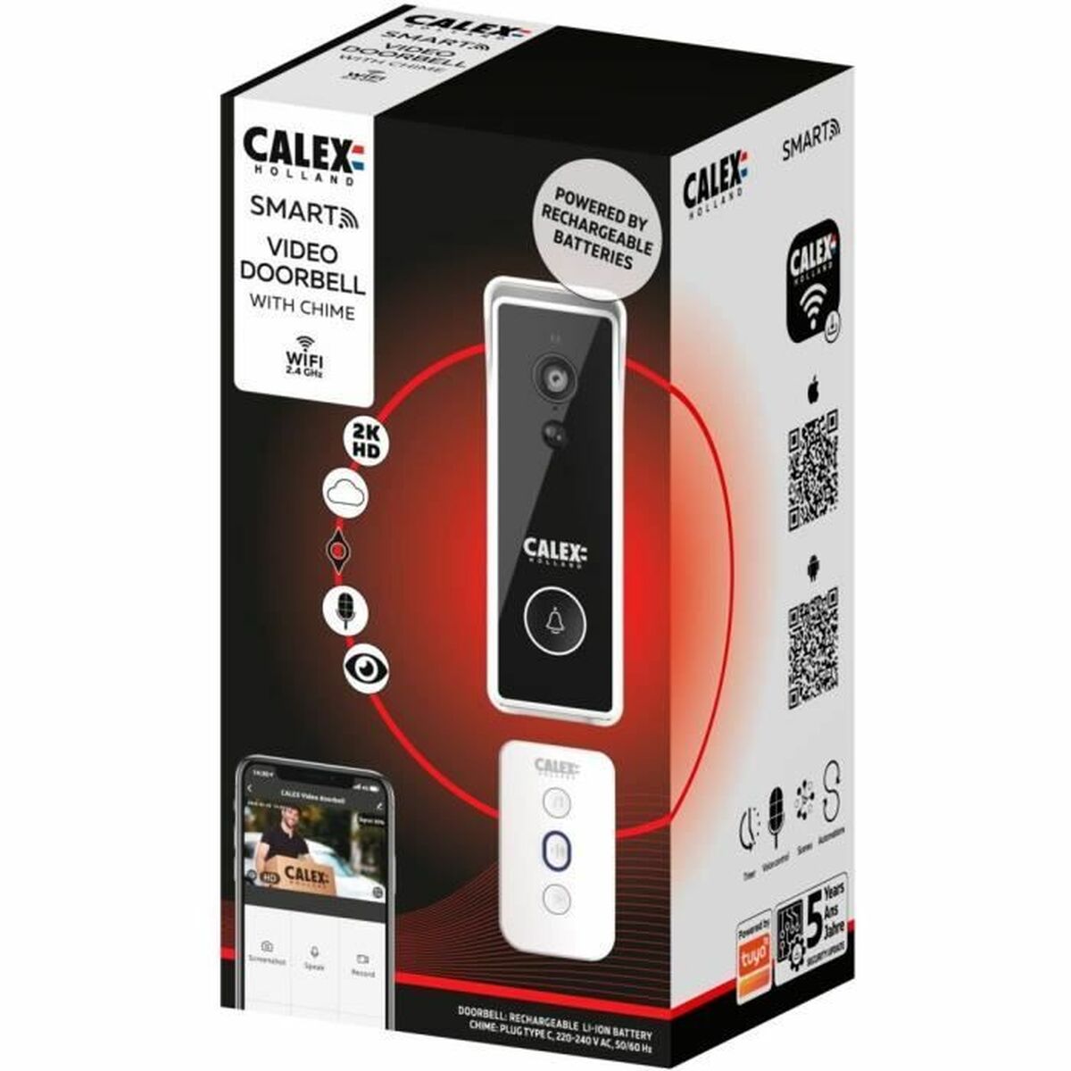 Smart interntelefon med video Calex SMART BATTERY - 5