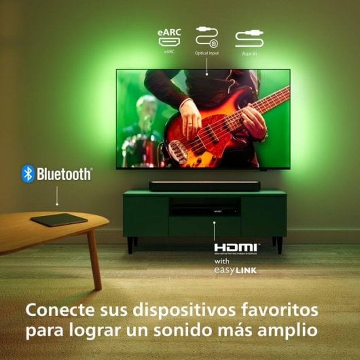Soundbar Philips TAB5109/10 Grå 60 W - 8