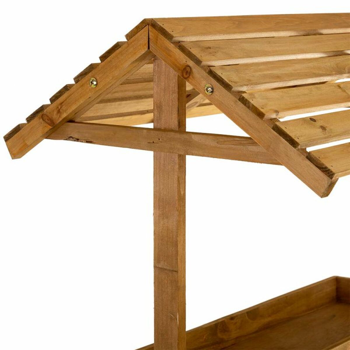 Bordsställ Alexandra House Living Granträ 50 x 165 x 62 cm Bokhylla 4 Hyllor - 7