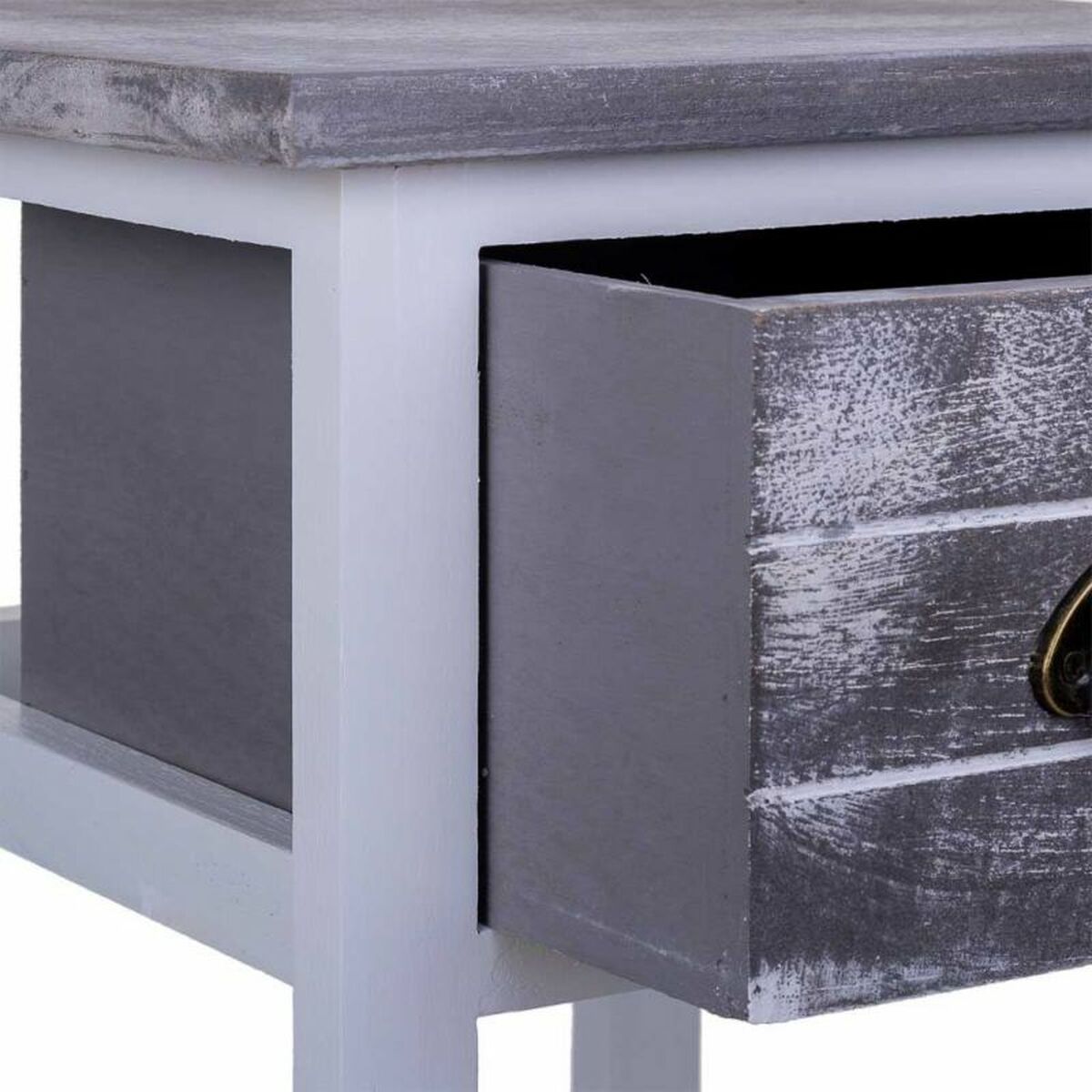 Nattduksbord Alexandra House Living Vit 30 x 63 x 30 cm - 6