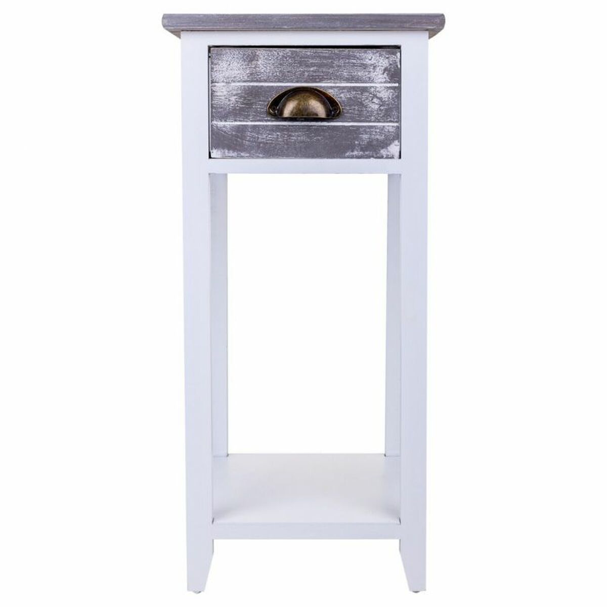 Nattduksbord Alexandra House Living Vit 30 x 63 x 30 cm - 3