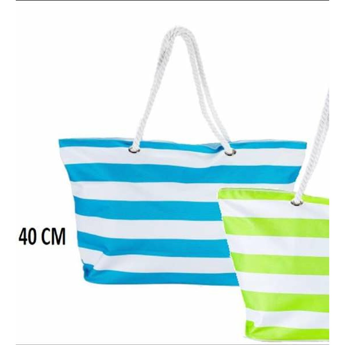 Strandväska Bismark Blå Vit Oxford 59 x 19 x 40 cm - 3