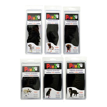 Skor Pawz Hund 12 antal Svart Storlek S