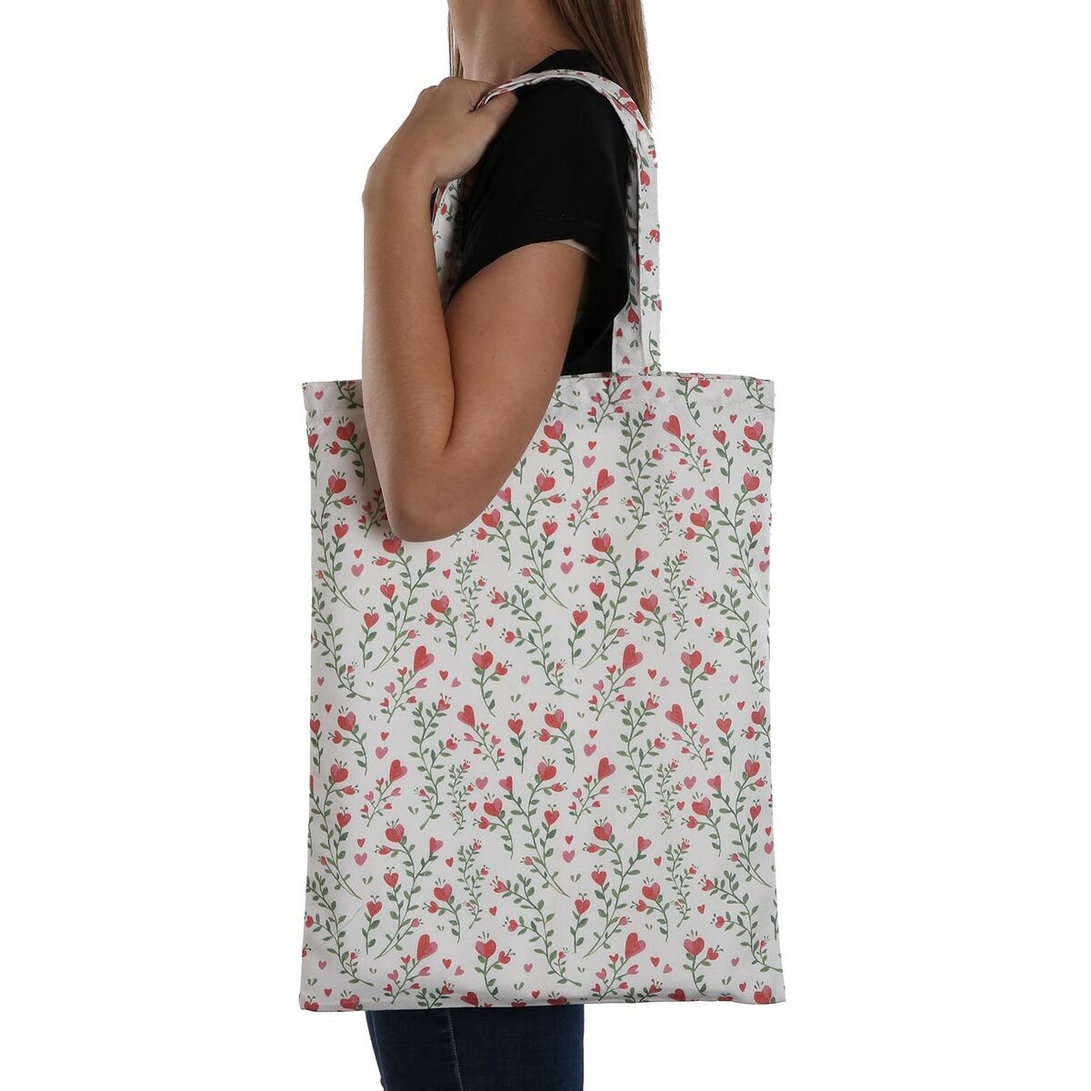 Shoppingväska Versa Lover Hjärtan Polyester 36 x 48 x 36 cm - 2