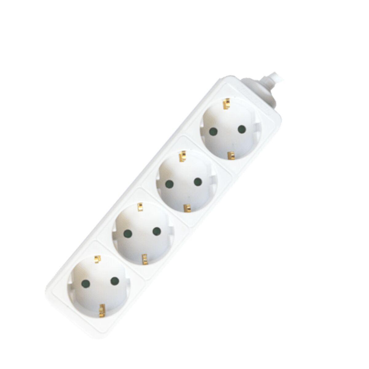 Ellist 4 Tomas-uttag utan brytare Silver Electronics 9624