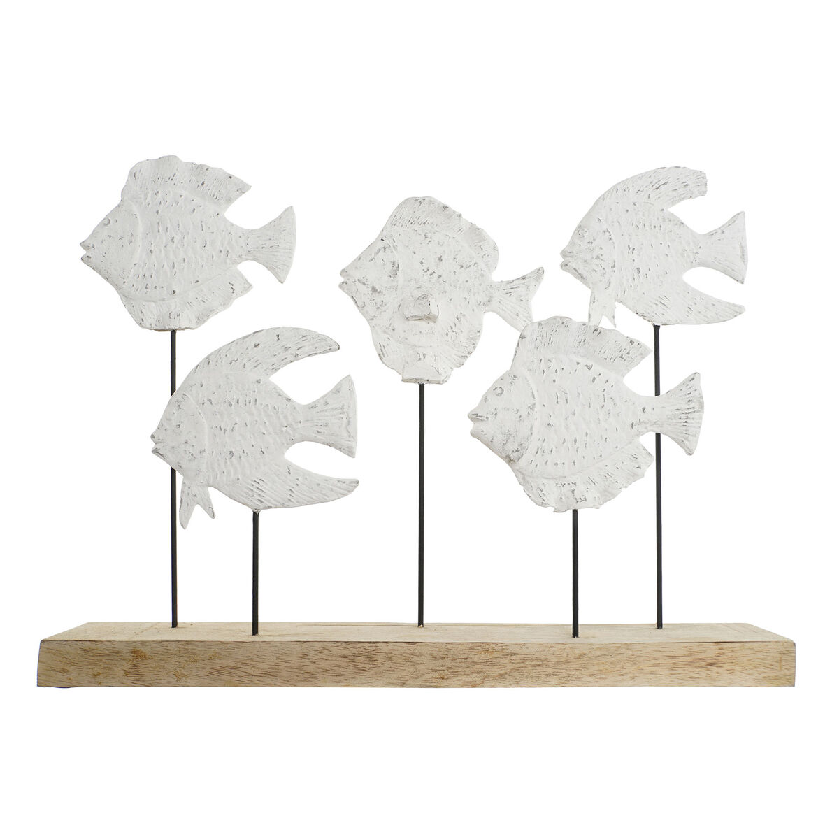 Prydnadsfigur Home ESPRIT Vit Naturell Spiraler Medelhavs 51 x 7,5 x 36 cm - 2