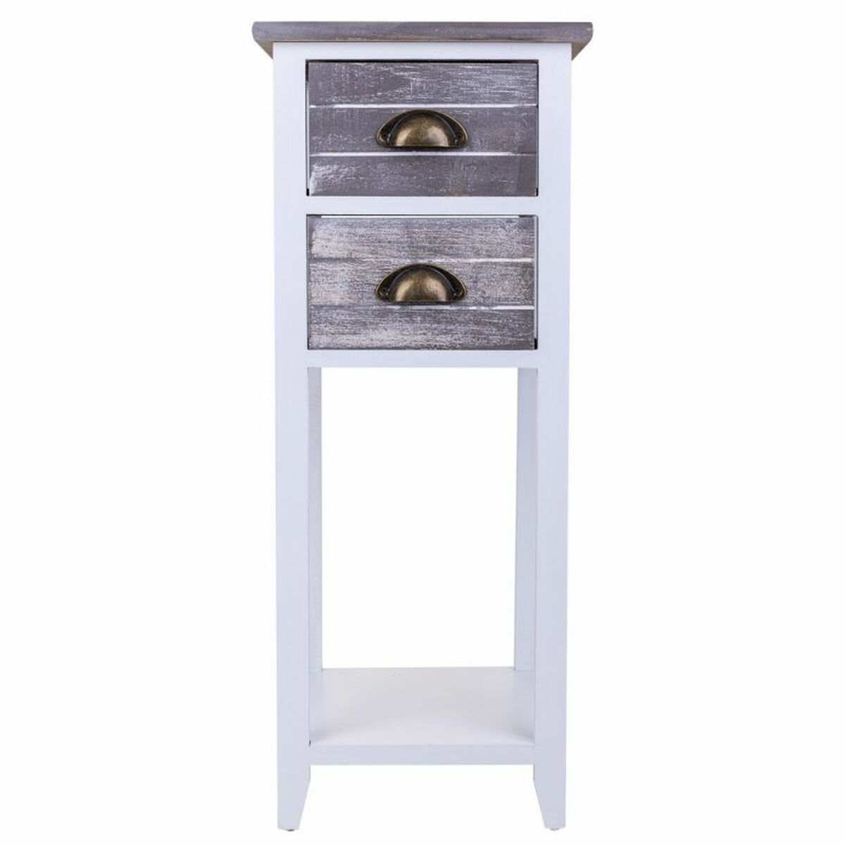 Nattduksbord Alexandra House Living Vit 30 x 73 x 30 cm - 3