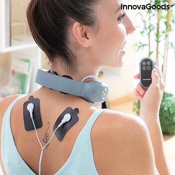 Uppladdningsbar Massageapparat för Nacken med Fjärrkontroll Nekival InnovaGoods