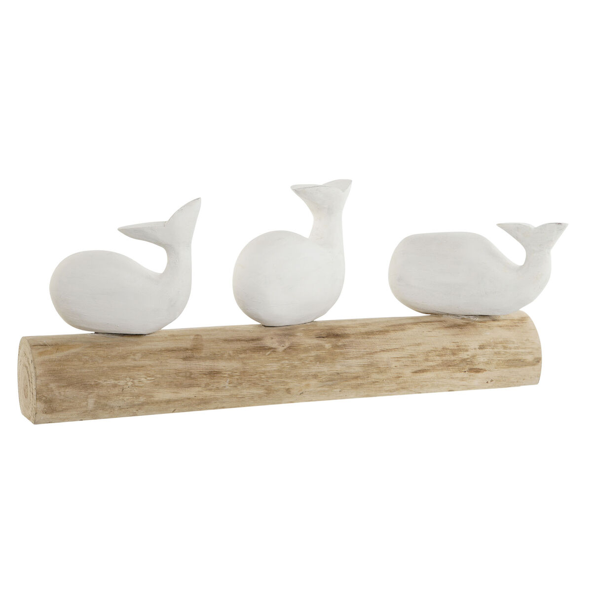 Prydnadsfigur Home ESPRIT Vit Naturell Val Medelhavs 52 x 12 x 21 cm